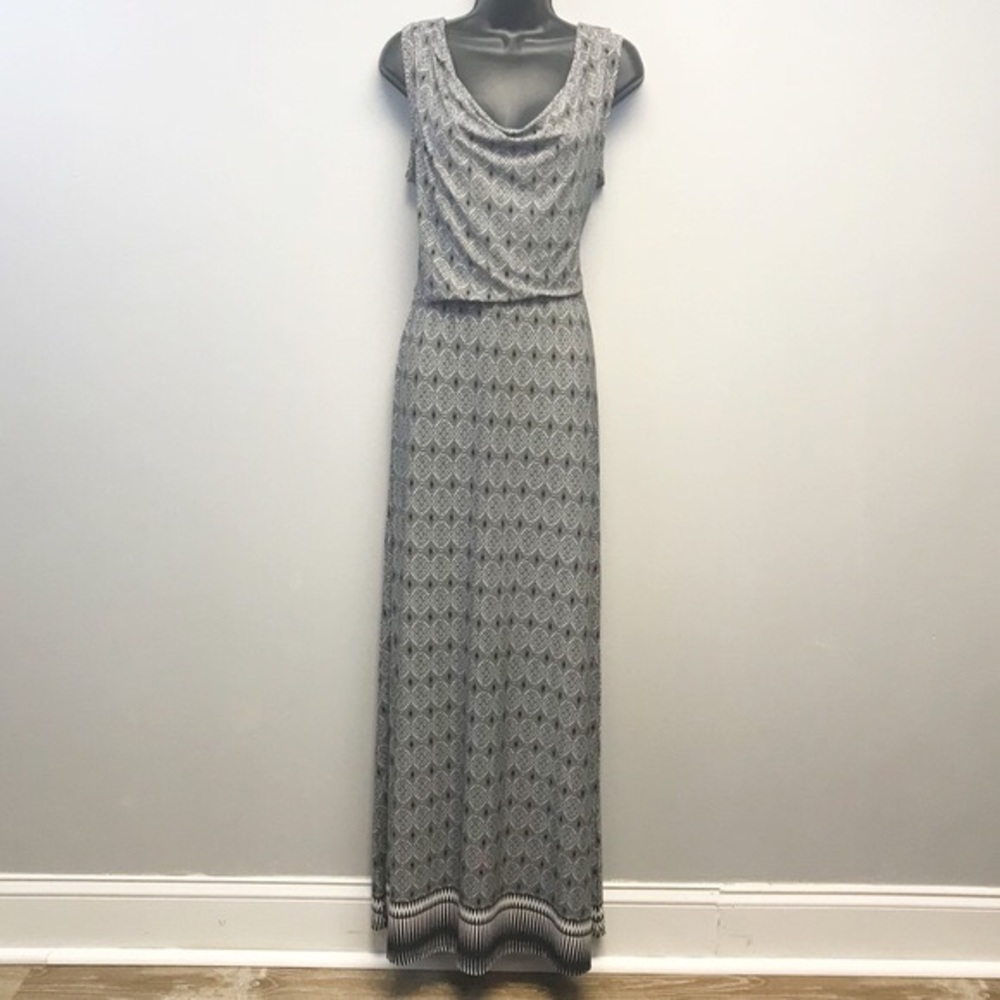 *NWT* Ivanka Trump Black&White Maxi Dress, Size M